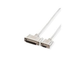 ROLINE Kabel do drukarki 9pin. Żeńskie - 25pin. Męski, 1,8 m