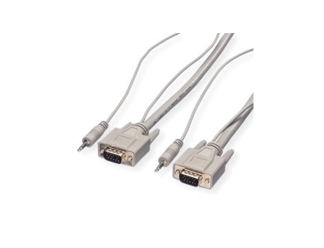 Kabel ROLINE Combi, VGA + Audio, M-M, 3 m