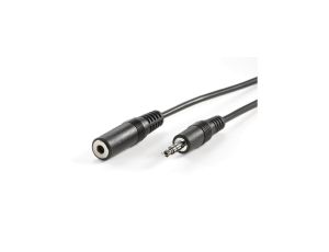 VALUE przedłużacz audio 3,5 mm M/F, czarny, 3 m