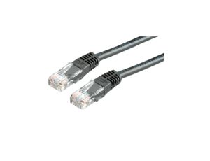 VALUE Kabel krosowy Cat.6 UTP (klasa E), czarny, 7 m