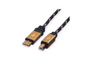 Kabel ROLINE GOLD USB 2.0, typ A-B, 4,5 m