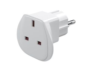 Adapter podróżny UK do UE, biały