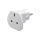 Adapter podróżny UK do UE, biały