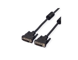 VALUE DVI kabel do monitora, DVI M-M, (24+1) podwójne łącze, 1 m