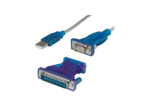 VALUE kabel konwertera USB - szeregowy DB9, turkusowy, 1,8 m