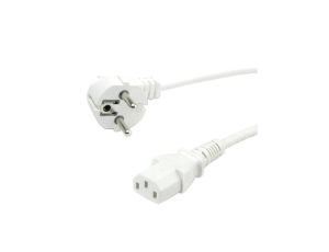 Kabel zasilający VALUE, prosty IEC-żeński, biały, 1,8 m