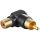 Adapter cinch 90 Czarny - Wersja kolorystyczna Czarny