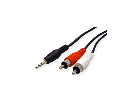 Kabel ROLINE 3,5 mm (M) do Tulp (2x M), 5 m