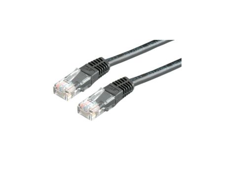 VALUE Kabel krosowy Cat.6 UTP (klasa E), czarny, 1,5 m