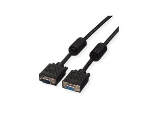 Kabel ROLINE HQ VGA HD15 M/F z rdzeniem ferrytowym, 20 m