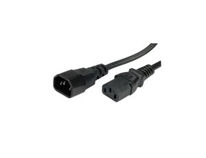 Przedłużacz zasilania ROLINE, IEC 320 C14 - C13, czarny, 3 m
