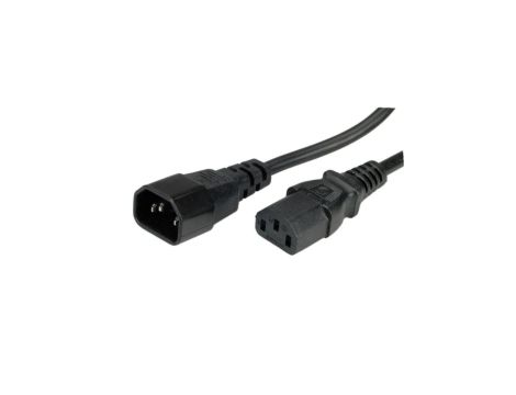 Przedłużacz zasilania ROLINE, IEC 320 C14 - C13, czarny, 3 m
