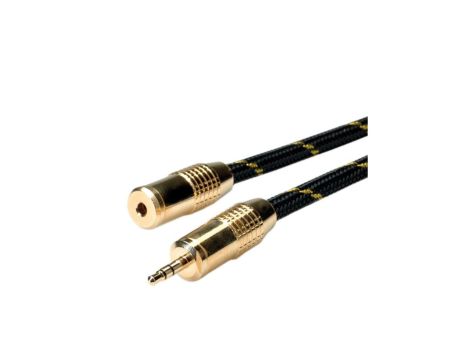 Przedłużacz audio ROLINE GOLD 3,5 mm męski/żeński, 10 m