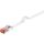 CAT 6 kabel krosowy płaski,U/FTP, biały - Długość kabla 7.5 m