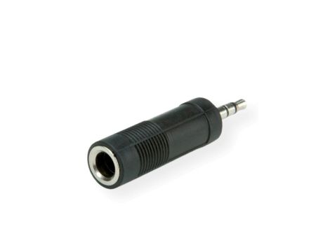 Adapter stereo ROLINE 3,5 mm męski - 6,35 mm żeński
