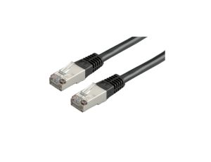 VALUE Kabel krosowy kat. 6 (klasa E) S/FTP (PiMF), czarny, 1 m