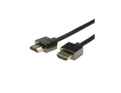 ROLINE Kabel do notebooka HDMI High Speed z Ethernet M/M, czarny, 1 m