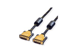 ROLINE GOLD Kabel do monitora DVI, M-M, (24+1) podwójne łącze, 10 m