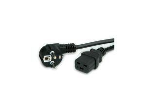 VALUE Kabel zasilający z uziemieniem - IEC320-C19 16A, czarny, 2 m