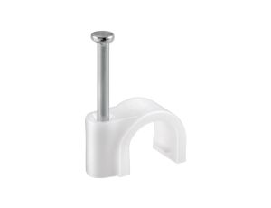 Obejma kablowa, biały - Wysokość 13.4 mm