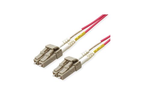 ROLINE 50/125m OM4, LC/LC, fioletowy, 1 m