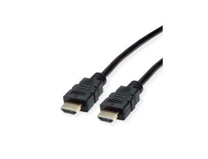 Kabel ROLINE HDMI High Speed z Ethernet, TPE, czarny, 1 m