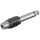 Adapter cinch na wtyk jack mono AUX 6,35 mm - Połączenie typu Wtyk jack 6,35 mm (2-pinowy, mono)