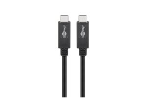 Kabel USB-C™ USB 3.2, 2x2 generacji, 5 A, czarny - Długość kabla 0.5 m