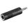 Adapter do słuchawek AUX, złącze jack 3,5 mm na 6,35 mm - Połączenie typu Wtyk jack 3,5 mm (3-pinowy, stereo)