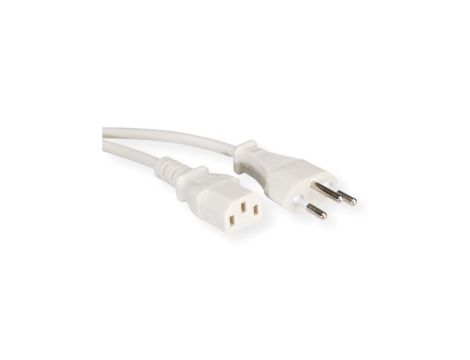 Kabel zasilający VALUE (CH), biały, 1,8 m