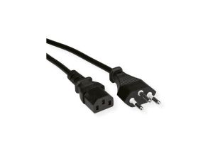 Kabel zasilający VALUE (CH), czarny, 3 m