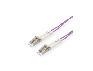 ROLINE 50/125m OM4, LC/LC, fioletowy, 3 m