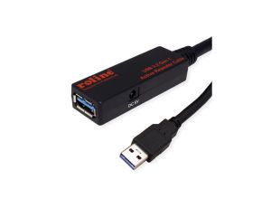Kabel ROLINE USB 3.2 Gen 1 Active Repeater, czarny, 20 m