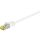RJ45 patchkabel, CAT 6A S/FTP (PiMF), 500 MHz z CAT 7 kable surowym, biały - Długość kabla 25 m