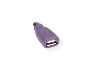Adapter klawiatury VALUE PS/2 - USB, fioletowy
