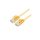 ROLINE UTP Data Center Patchkabel Cat.6A (Class EA), LSOH, extra dun, geel, 0,15 m