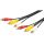 Kabel przyłączeniowy Composite Audio Video, 3 x cinch z przewodem wideo RG59 - Długość kabla 5 m