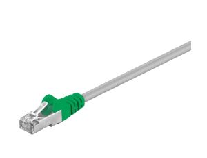 CAT 5e, F/UTP kabel krosowany,Szary, Zielony - Długość kabla 3 m