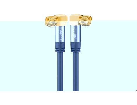 Kabel antenowy SAT (typ 135 dB), poczwórne ekranowanie - Długość kabla 1 m