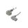 SN325-3/07/2GY Kabel CEE 7/7 (E/F) wtyk kątowy, IEC C13 żeński 90 PVC 2m