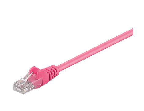 CAT 5e Kabel łączący, U/UTP, Purpurowy - Długość kabla 0.25 m