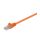 CAT 5e Kabel łączący, U/UTP, Pomarańczowy - Długość kabla 0.25 m