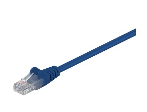 CAT 5e Kabel łączący, U/UTP, Niebieski - Długość kabla 20 m