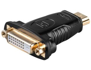 Adapter HDMI™/DVI-D, pozłacany - Połączenie typu Wtyk HDMI™ (typ A)