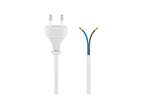 Kabel z wtyczką Euro do montażu, 1,5 m, biały - Wersja kolorystyczna Biały