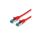 VALUE Kabel krosowy kat. 6A (klasa EA) S/FTP (PiMF), LSOH, czerwony, 0,5 m