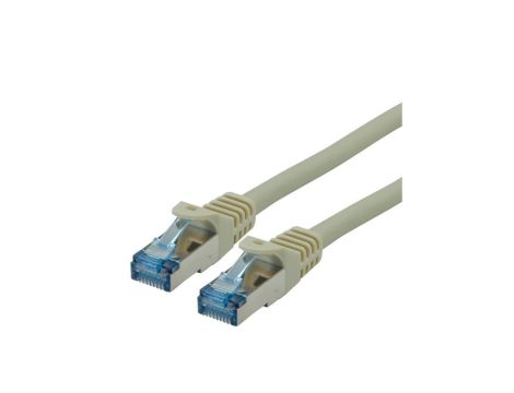 ROLINE Patch Cord Cat.6A S/FTP (PiMF), Component Level, LSOH, szary, 0,3 m