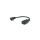 ROLINE Type C + MicroB to USB A , M/F, zwart, 0,15 m