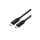 Kabel ROLINE USB4 Gen3x2, C-C, M/M, 40Gbit/s, 100W, zwart, 0,5 m