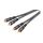 Kabel łączący stereo 2 x cinch, podwójnie ekranowany - Długość kabla 10 m